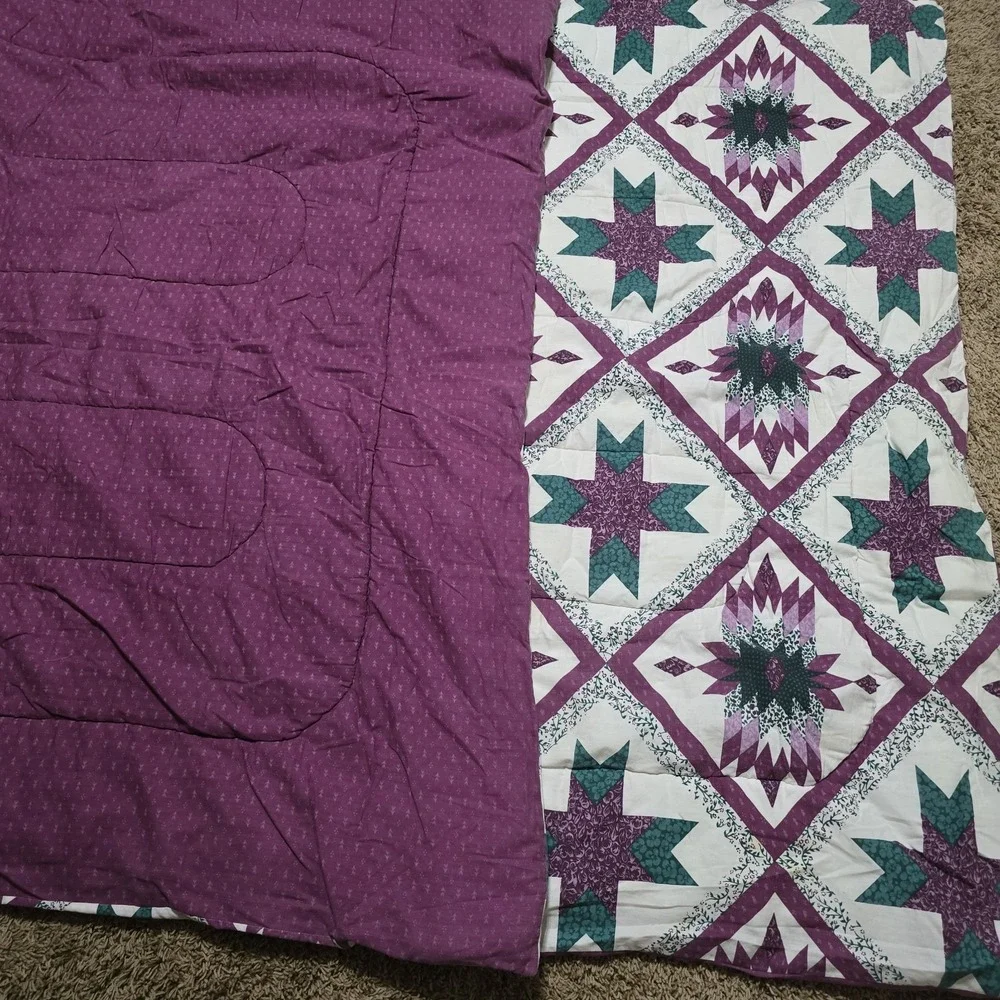 paw twin size Reversible‎ quilt with shams  95
